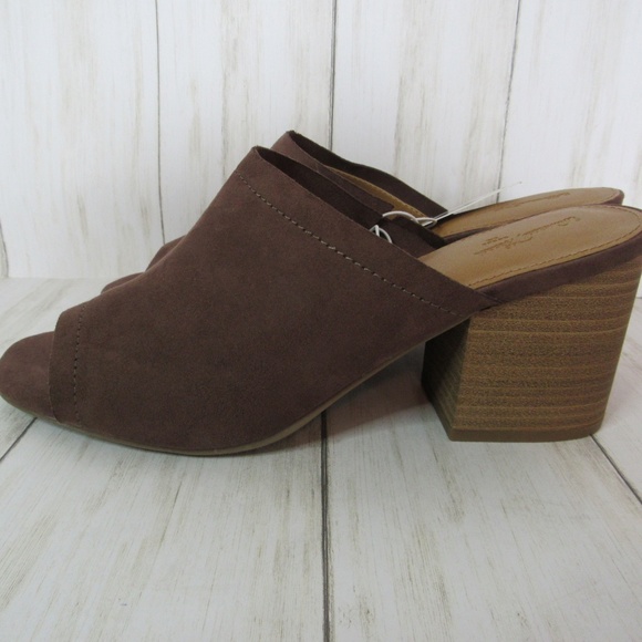 Womens Norelle Microsuede Stacked 3" Heeled Mule - Picture 5 of 6